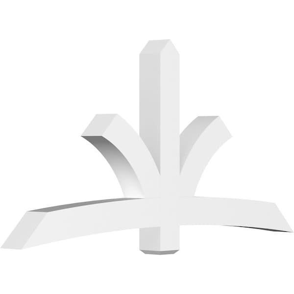 Ekena Millwork Davenport Architectural Grade PVC Gable Bracket, 84"W x 42"H x 6"D x 6"F, 12/12 Pitch GBP084X42X0606DAV00 - main